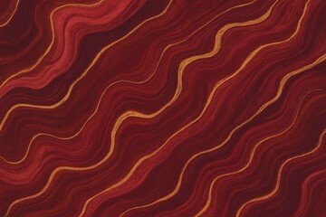 Dark Red Marble Pattern with Gold Veins