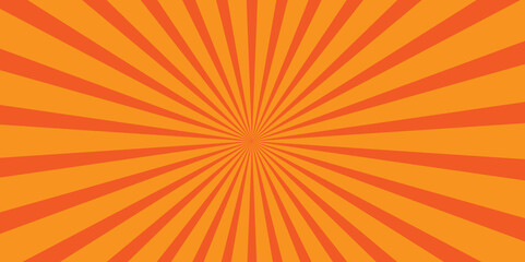 Obraz premium Vintage sun ray orange and red radial spiral sunrise, sunlight creative vector summer sunny. seamless retro vintage burst sunrise sunbeam element spiral striped illustration sunray template wallpaper.