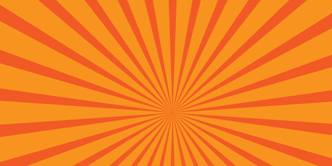 Obraz premium Vintage sun ray orange and red radial spiral sunrise, sunlight creative vector summer sunny. seamless retro vintage burst sunrise sunbeam element spiral striped illustration sunray template wallpaper.