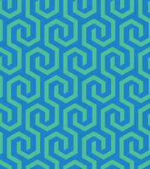 Abstract seamless geometric pattern with lines and hexagons-vector eps8