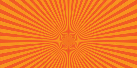 Obraz premium Vintage sun ray orange and red radial spiral sunrise, sunlight creative vector summer sunny. seamless retro vintage burst sunrise sunbeam element spiral striped illustration sunray template wallpaper.