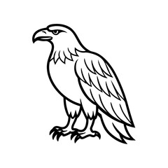 Fototapeta premium eagle silhouette vector art