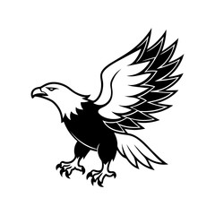 eagle silhouette vector art