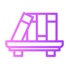 bookshelf gradient icon