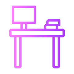 desk gradient icon
