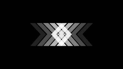 Obraz premium Glowing whit loading on a black background. 4k illustration.