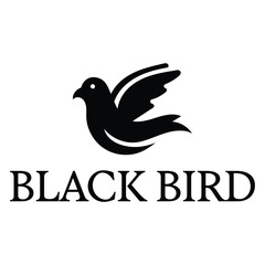 abstract bird flat minimalist logo design