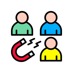 Lead Generation lineal color icon