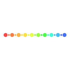 Colorful Dots Line. Vector Illustration