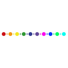 Colorful Dots Line. Vector Illustration
