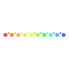 Colorful Dots Line. Vector Illustration