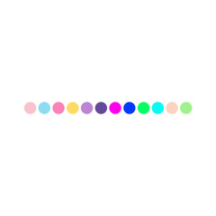 Colorful Dots Line. Vector Illustration
