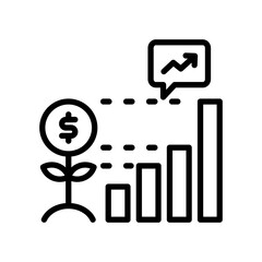 Growth Chart line icon