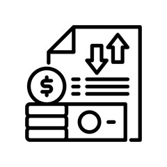 Cash Flow line icon