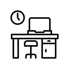 Workplace line icon