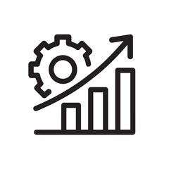 Rising Performance Diagram: A dynamic illustration depicts an upward trend, visualizing growth and progress with graphs, symbolizing advancement.