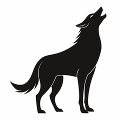 black dog silhouette