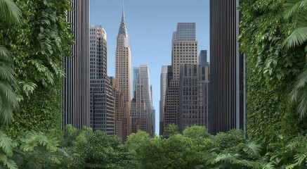 Urban Jungle: Nature Meets Cityscape in Harmony
