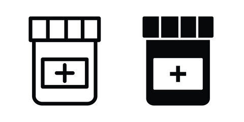 Fototapeta premium Medicine bottle icon design template