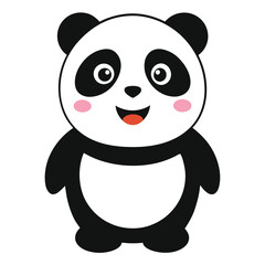 Fototapeta premium Cute cartoon panda 