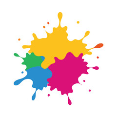 color paint splashes