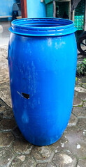blue paint bucket