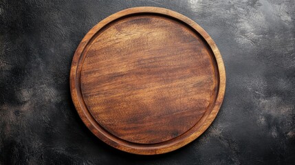 Rustic Wooden Round Serving Board.
