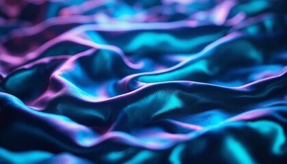 Fototapeta premium Abstract Flowing Ribbons Sapphire Emerald Amethyst Chromatic Shifts Serene Dynamic Luxurious Background Texture