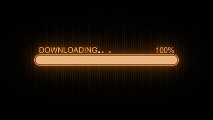 Digital Download Progress Bar Animation, Stylish Animated Loading Bar