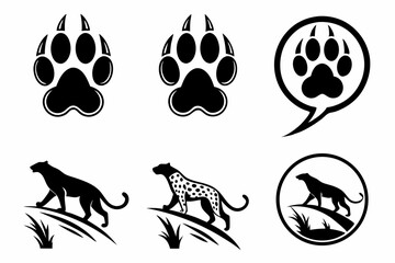 Fototapeta premium animal icons set