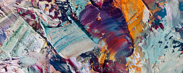 Abstract art background . Hand painting artwork on canvas .