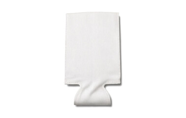 Blank white flat lay can koozie, ai generated
