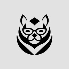 Stylized alpaca with glasses and accessories vector illustration