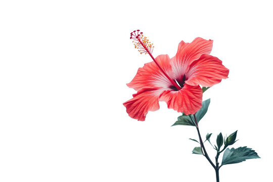Vibrant hibiscus flower with delicate details