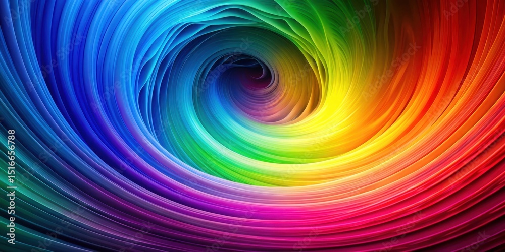 Aufkleber abstract colorful swirling vortex a vibrant spectrum of hues in a dynamic, hypnotic spiral pattern