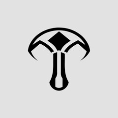 Isometric beaver logo with tool elements vector illustration