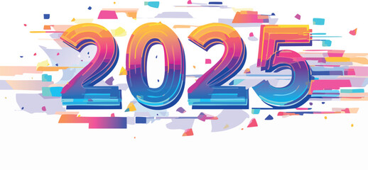 Pastel abstract 2026 numbers with smooth color transitions and creative pattern, ideal for modern backgrounds and web projects.