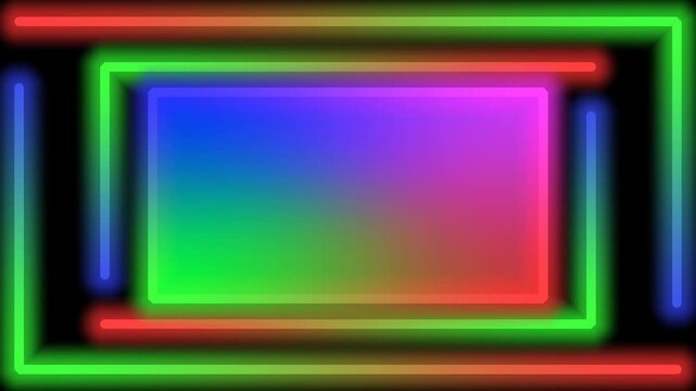 Rainbow Colored pop up banner templet with four colored progress lines