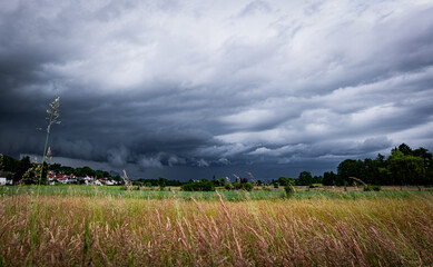 Aufziehendes, heftiges Gewitter