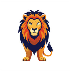 Fototapeta premium Lion icon vector illustration isolated on white background