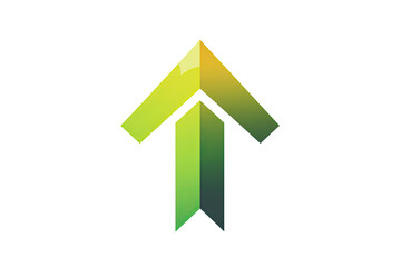 Fototapeta premium Upward arrow graphic, bright and bold