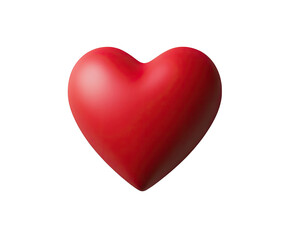 Fototapeta premium A vibrant red heart shape