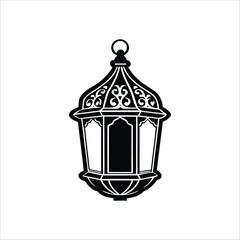 Ramadan Vintage logo vector illustration isolated on white background