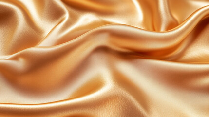 Obraz premium Flowing, golden, silky waves with a glossy, smooth, and textured surface, evoking luxury and elegance.