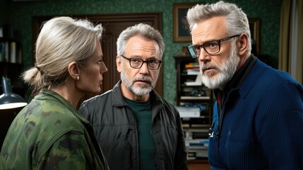 Corporate debate among professionals in a boardroom discussing strategy and challenges