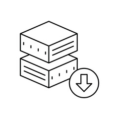 Data Download Vector icon