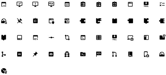 Set of Programming icons