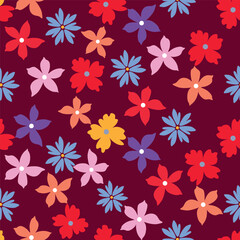 Abstract Handmade Floral textile patterns with digitally enhanced seamless, perfect for wall art, stylish fashion prints, and versatile wrapping paper.
