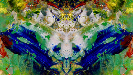 Abstract art background . Hand painting artwork on canvas .