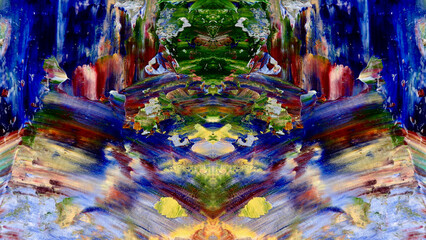 Abstract art background . Hand painting artwork on canvas .